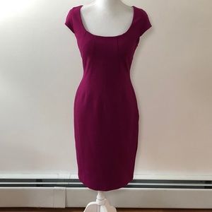 L.K. Bennett Size 4 Bodycon Dress Magenta